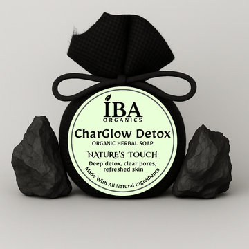 Charglow Detox Soap - IBA Organics 4K HD Product Photo 1