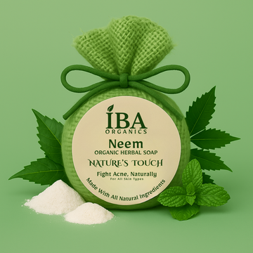 Neem Herbal Soap - IBA Organics 4K HD Product Photo 1