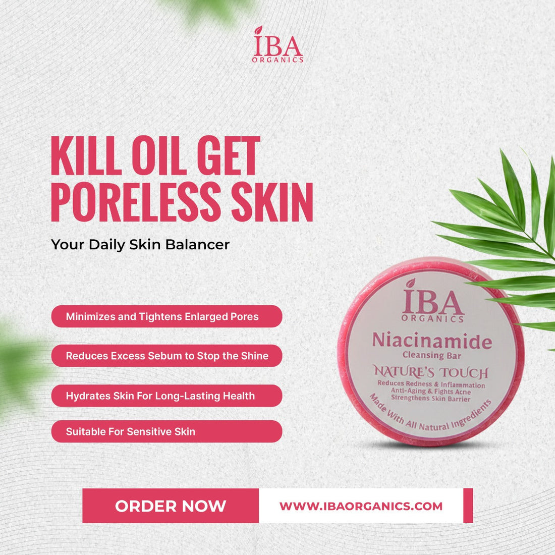3-Step Skin Reset Bundle - IBA Organics 4K HD Product Photo 1